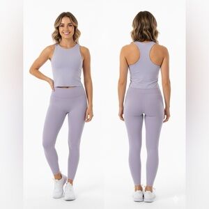 Lavender Sleeveless Crop Top